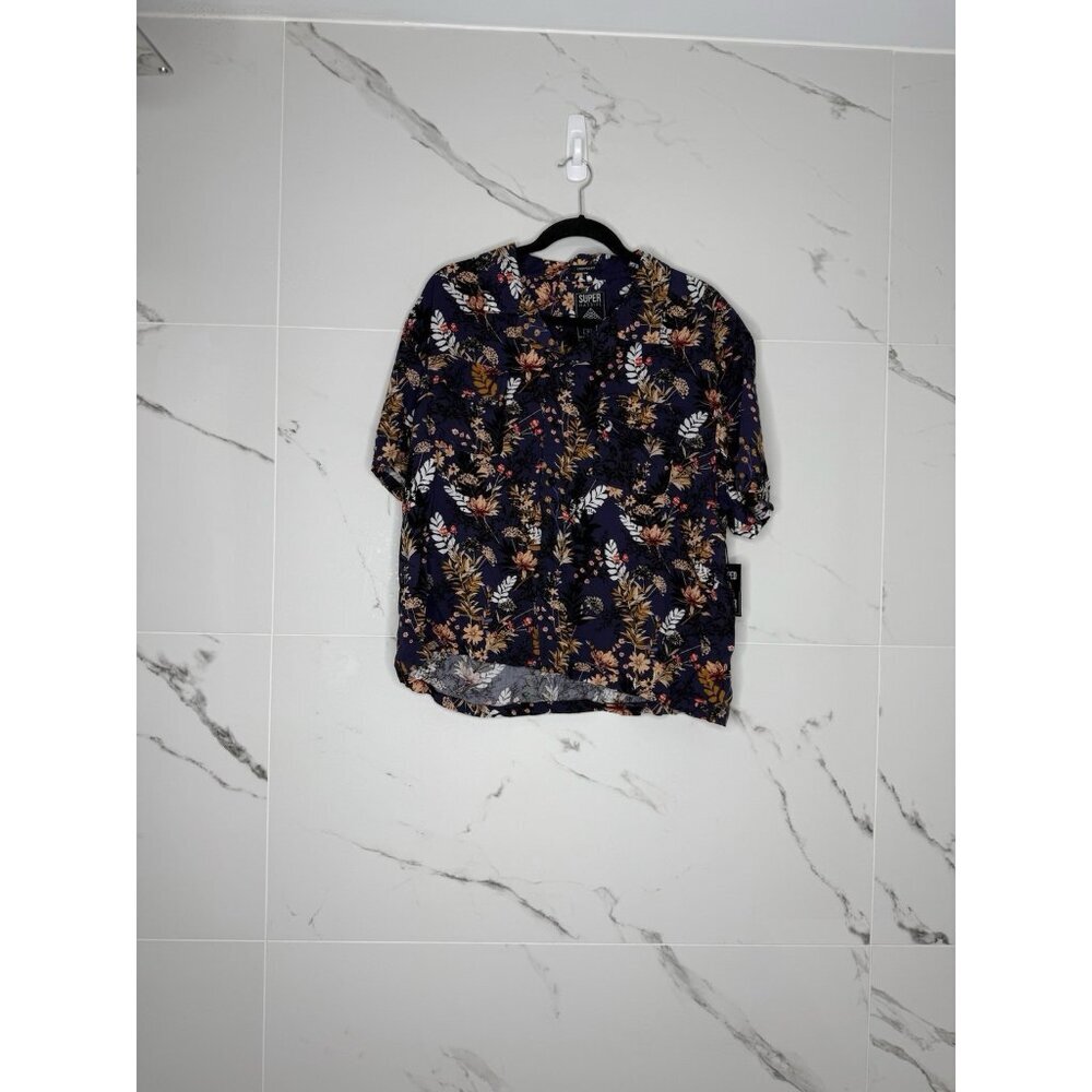 Super Massive Shirt Men's XL Floral Harvest Short Sleeve Crop Fit​